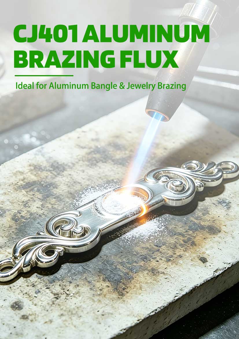 XINXIN WELDING  CJ401 Aluminum Brazing Flux – Ideal for Aluminum Bangle & Jewelry Brazing